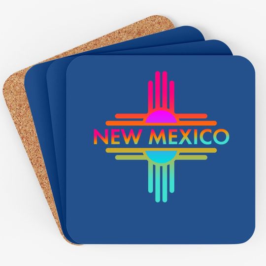 New Mexico State Zia Symbol Design Coaster