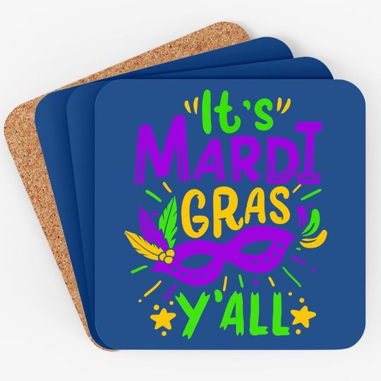 Mardi Gras Gift Coaster