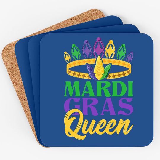 Costume Carnival Gift Queen Mardi Gras Coaster
