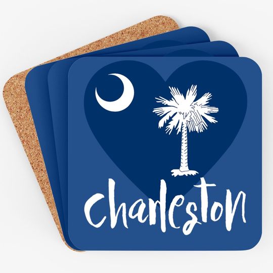 I Love Charleston South Carolina City Coaster