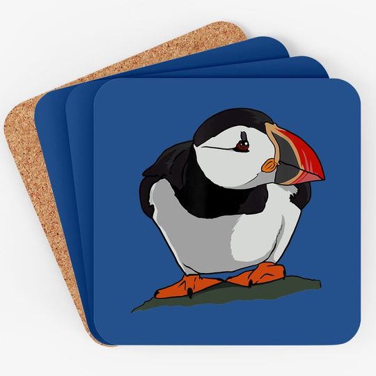 Puffin Baby For Puffin Seabirds Lovers Coaster