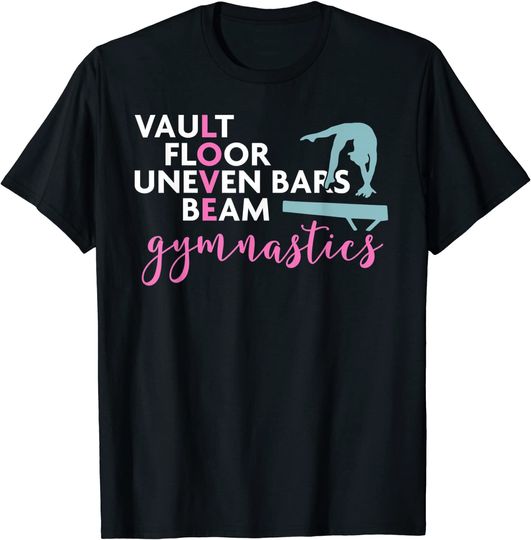 Gymnastics Girls Love Beam Gymnastics T Shirt