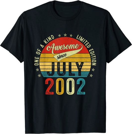 Vintage 2002 Limited Edition 19th Birthday T-Shirt