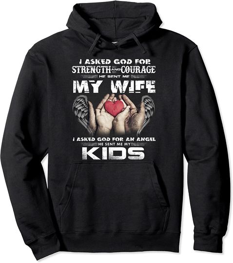 HE SENT ME MY KIDS Wholesome Family Love Pullover Hoodie