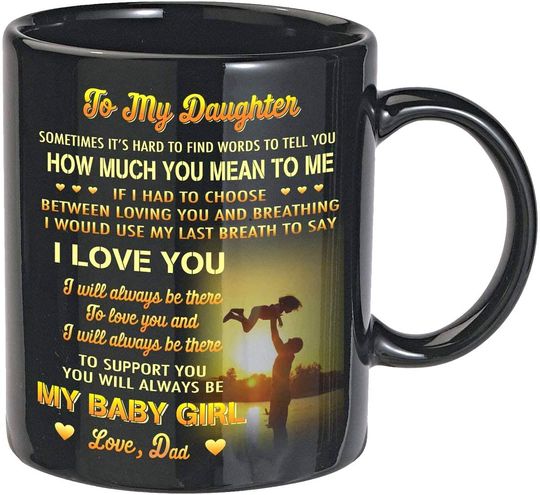 Coffee Mug For Daughter, My Baby Girl, I Love You, Cup For Daughter, Daughter Mug Set, Mother Day Gift