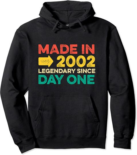 19 Year Old Boy Born In 2002 Girl Gifts For Birthday Pullover Hoodie