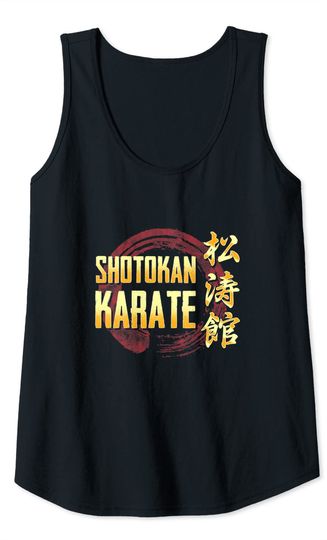 Karate Gift Japanese Kanji Shotokan Karate Tank Top