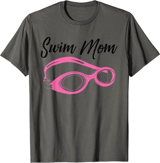 Swim Mom Gift Cute Swimmer Girls Women Swimming Coach T-Shirt