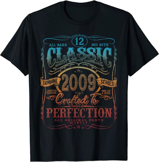 Vintage 2009 Limited Edition Gift 12th Birthday T-Shirt