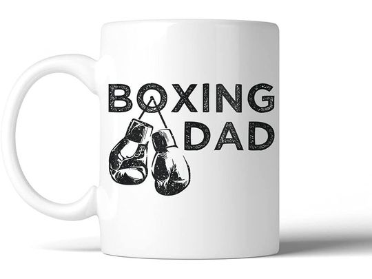 Boxing Dad Mug Gifts For Sport Lovers, Him, Father's Day ,Birthday, Anniversary Ceramic Coffee Mug