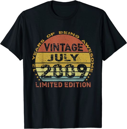 12 Years Old Vintage July 2009 T-Shirt