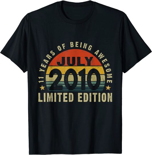11 Years Old Vintage 2010 Limited Edition T-Shirt