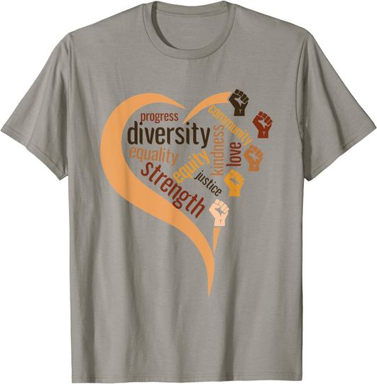 Black History Month Racial Diversity Justice Equality T-Shirt