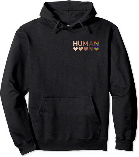 All-Inclusive Hearts for BLM Racial Justice & Human Equality Pullover Hoodie