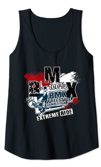 BMX Racer Downhill BMX Dad BMX Heater BMX Freestyle. Tank Top
