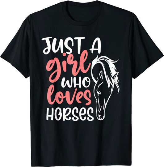 Horse Lover Equestrian Horseback Riding Girls Western T-Shirt