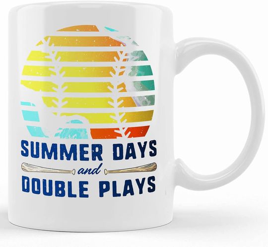 Personalized Summer Days And Double Plays Mug Ceramic Novelty Mug