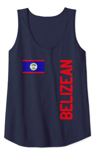 Belizean Flag And Roots Tank Top
