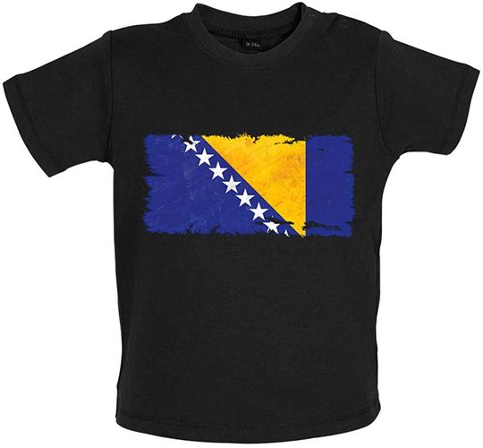 Dressdown Bosnia and Herzegovina Grunge Style Flag T Shirt