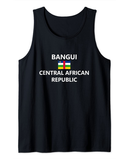Bangui Central African Republic Flag City Tank Top
