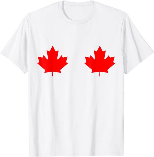 Boobs Maple Leaf Canada Day T Shirt