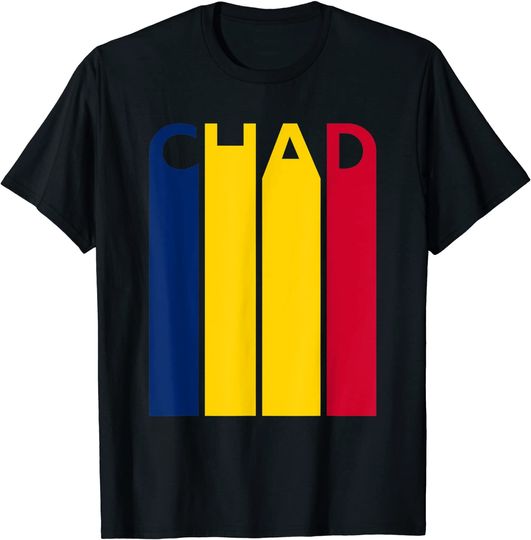 Vintage Chad Flag Flag Tshirt T-Shirt
