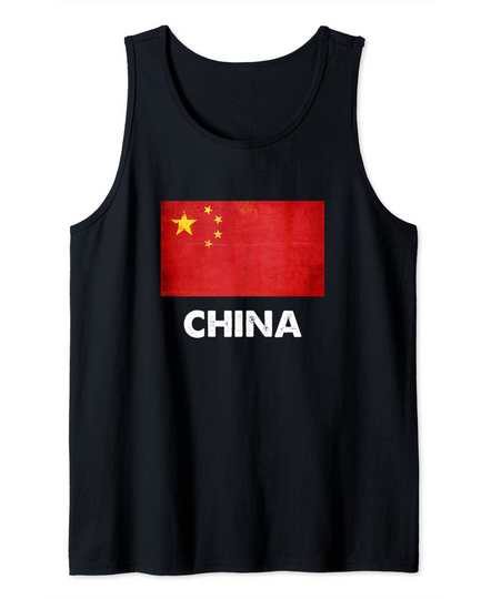 Chinese Flag Tank Top