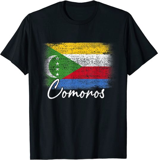 Comoros Flag I Love Comoros T-Shirt
