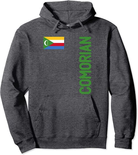 Comorian Flag And Roots Pullover Hoodie