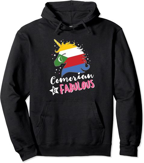 Comorian Unicorn Flag Pullover Hoodie