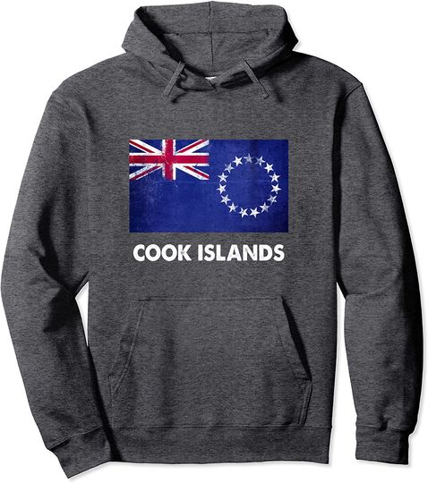 Cook Islands Flag Pullover Hoodie