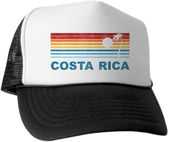 CafePress Retro Costa Rica Palm Tree Baseball Cap
