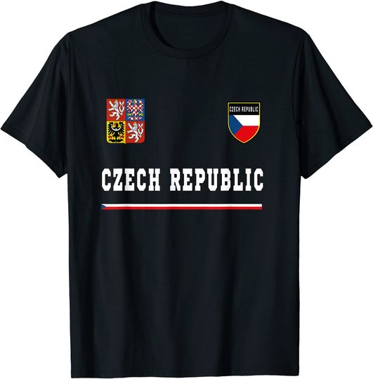Czech Republic T-shirt Sport Jersey Tee Flag Prague T-Shirt
