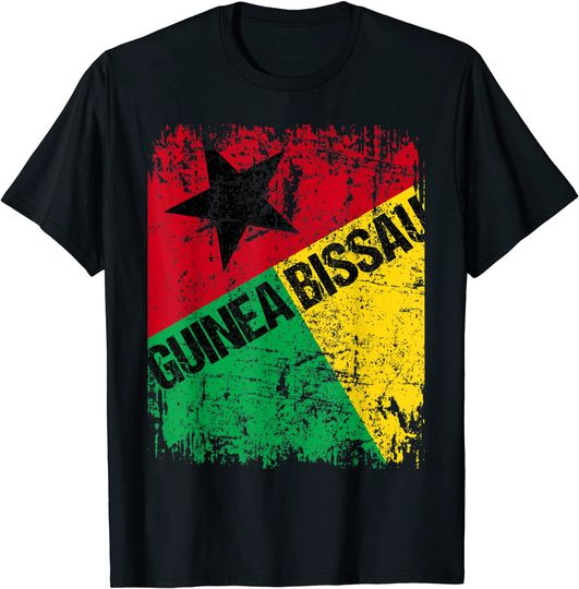 Guinea-Bissau Flag Vintage T Shirt