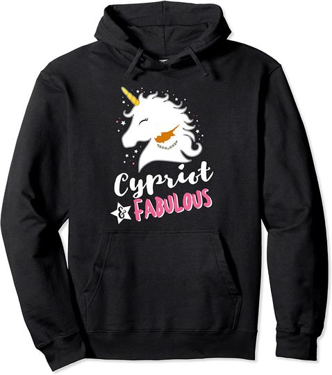 Cypriot Unicorn Cyprus Flag Pullover Hoodie