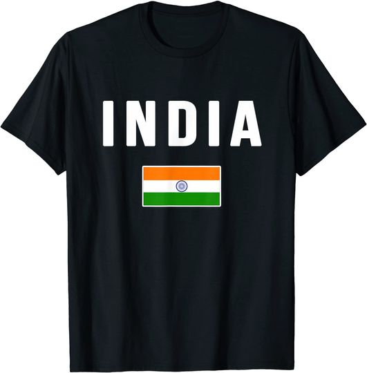 India Indian Flag T Shirt