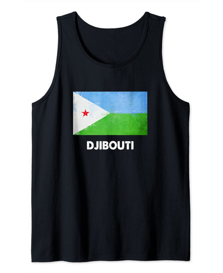 Djibouti Djibouti Flag Tank Top
