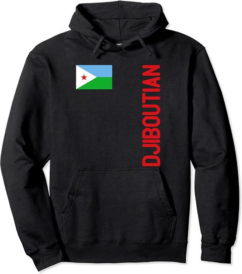 Djiboutian Flag And Djibouti Roots Pullover Hoodie