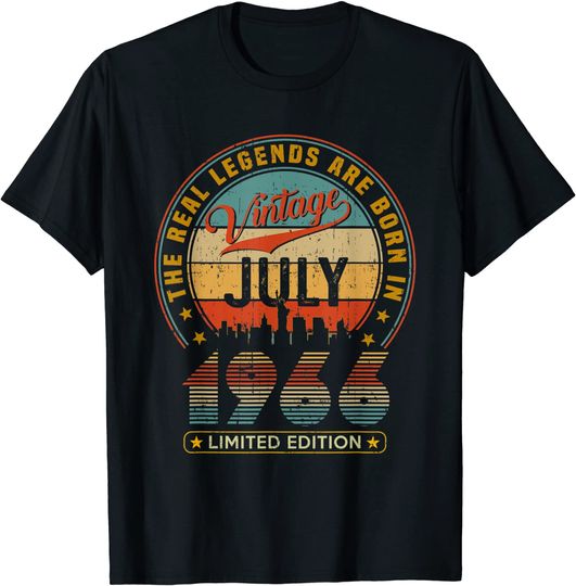 The Real Legend Are Born In July 1966 Limited Edition Custom T-Shirt