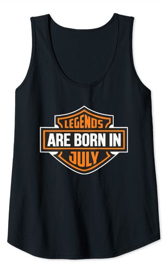 Legends Are Born In July Birthday Gift Tank Top