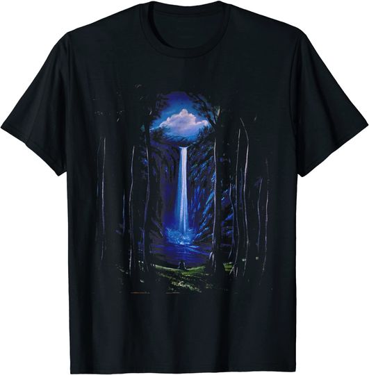 Waterfall Landscape Camping T Shirt