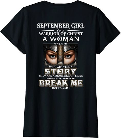 September Girl My scars Tell A Story T Shirt
