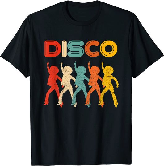Disco 70s Themed Shirt Vintage Retro Dancing T Shirt