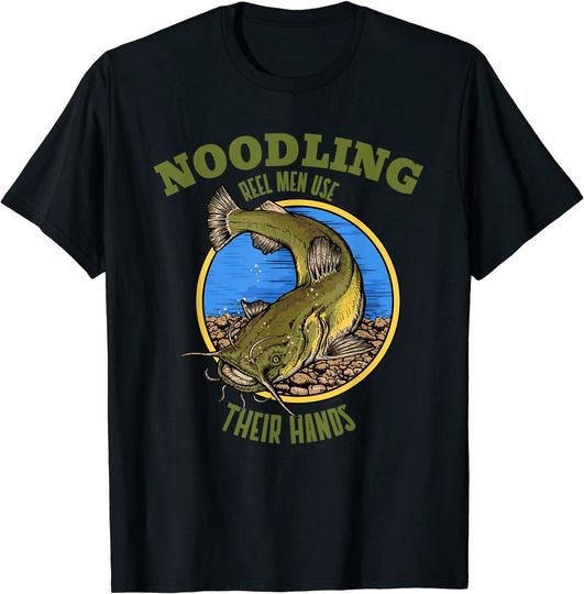 Catfish Noodling For Noodlers Reel Men T Shirt