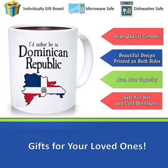 Personalized Dominican Republic Gift Coffee Mug