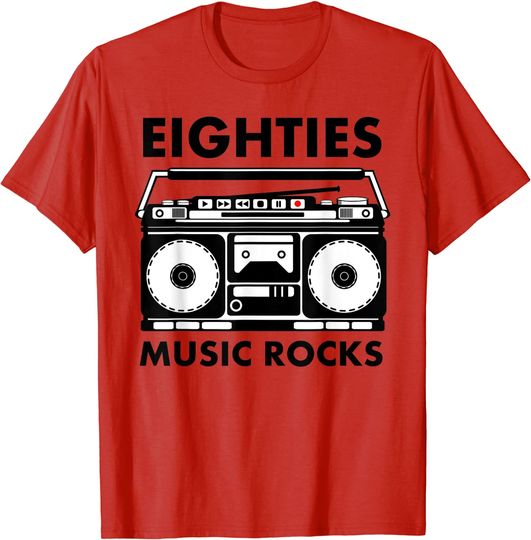 Eighties Music Rocks T Shirt