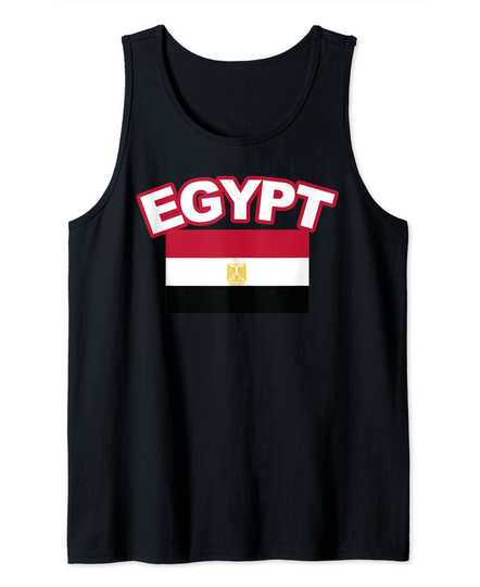 Egypt World Flags Countries Sports and Geography Lovers Tank Top