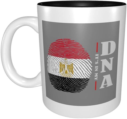Ceramic Coffee Mug Its In My DNA Egypt Flag
