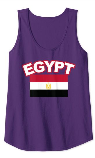 Egypt World Flags Countries Sports and Geography Lovers Tank Top