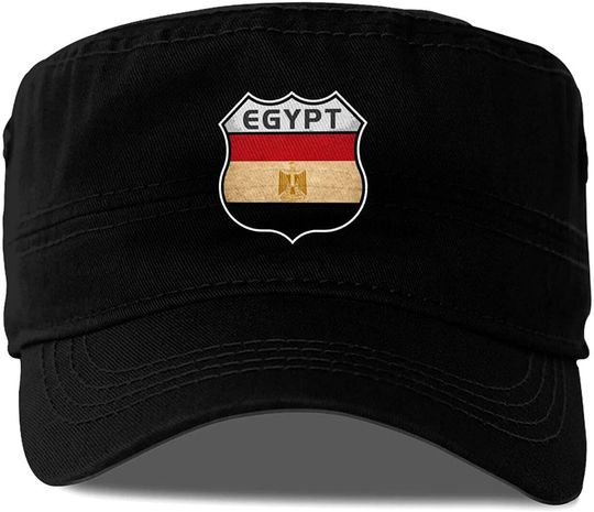 Flag of Egypt Highway Shield Adult Cap Army Hat